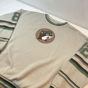 Buc-ees Bucees #82 Hockey Sweater Men's XXL Long Sleeve Sweatshirt Adult